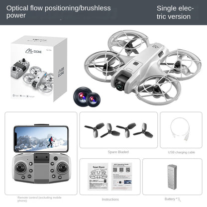 M88 Brushless Drone with Optical Flow and Full Protection, 4-Axis Aircraft for Outdoor Photography and Remote Control Flying