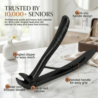 Celeviae® Nail Clipper for Seniors | Cuts Thick Nails With Less Effort