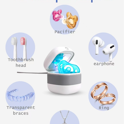 New pacifier sterilizer portable pacifier Bluetooth earphones UV disinfection storage box