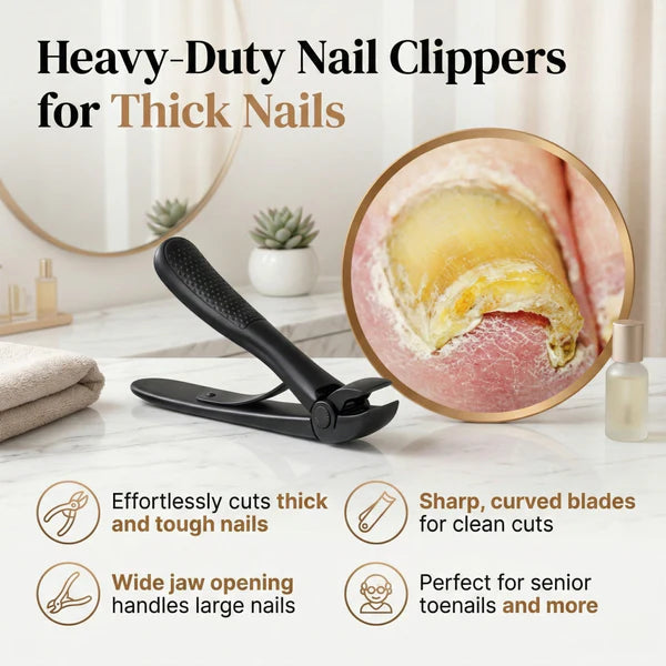 Celeviae® Nail Clipper for Seniors | Cuts Thick Nails With Less Effort