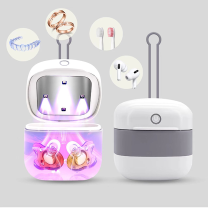 New pacifier sterilizer portable pacifier Bluetooth earphones UV disinfection storage box