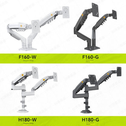 Dual-Screen Monitor Stand Adjustable Swivel Rotating Arm Display Computer Mount H180