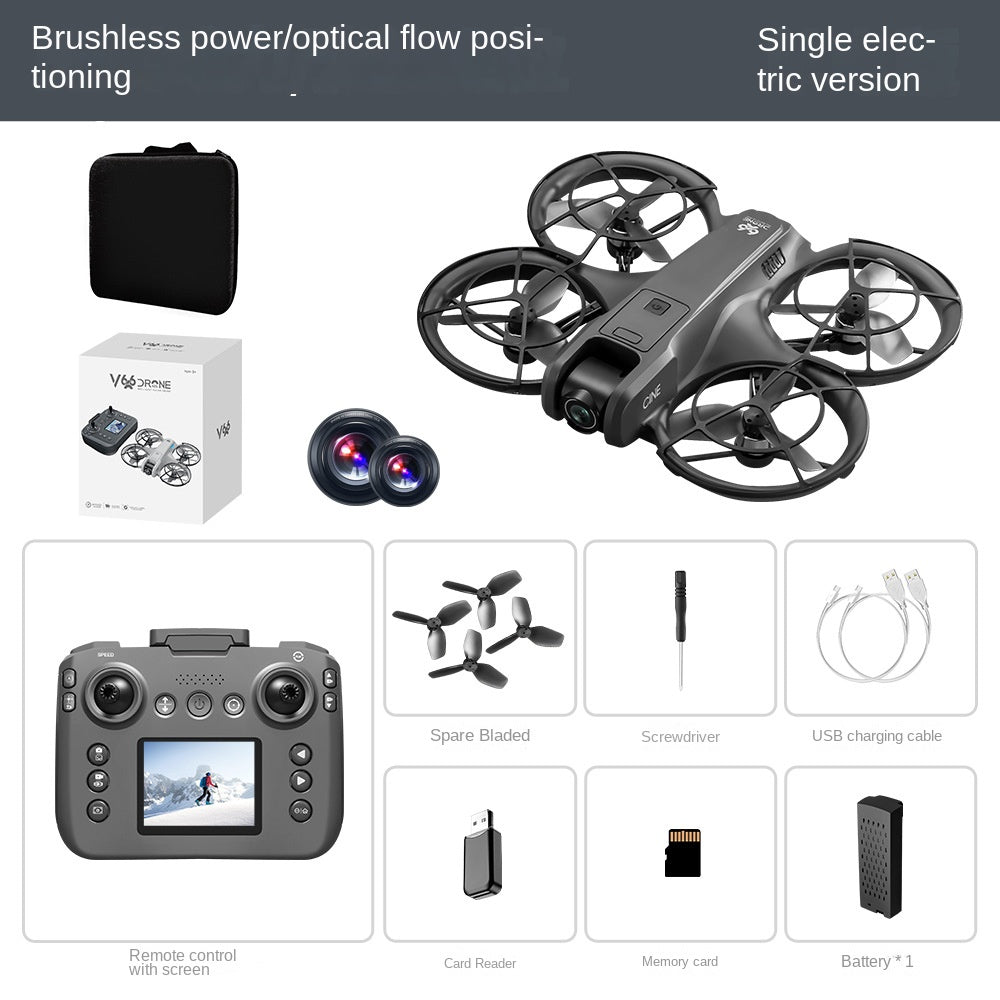 Motor Drone with Screen GPS Aerial Photography Foldable Remote Control Aircraft