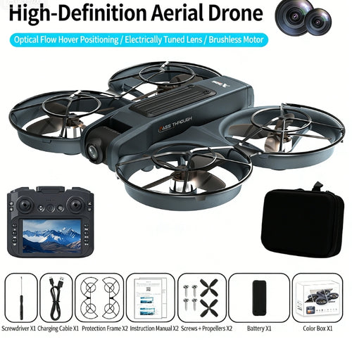 X226 VR Version Brushless Drone FPV Racing Drone with Optical Flow Hovering, HD Aerial Photography Remote Control Aircraft