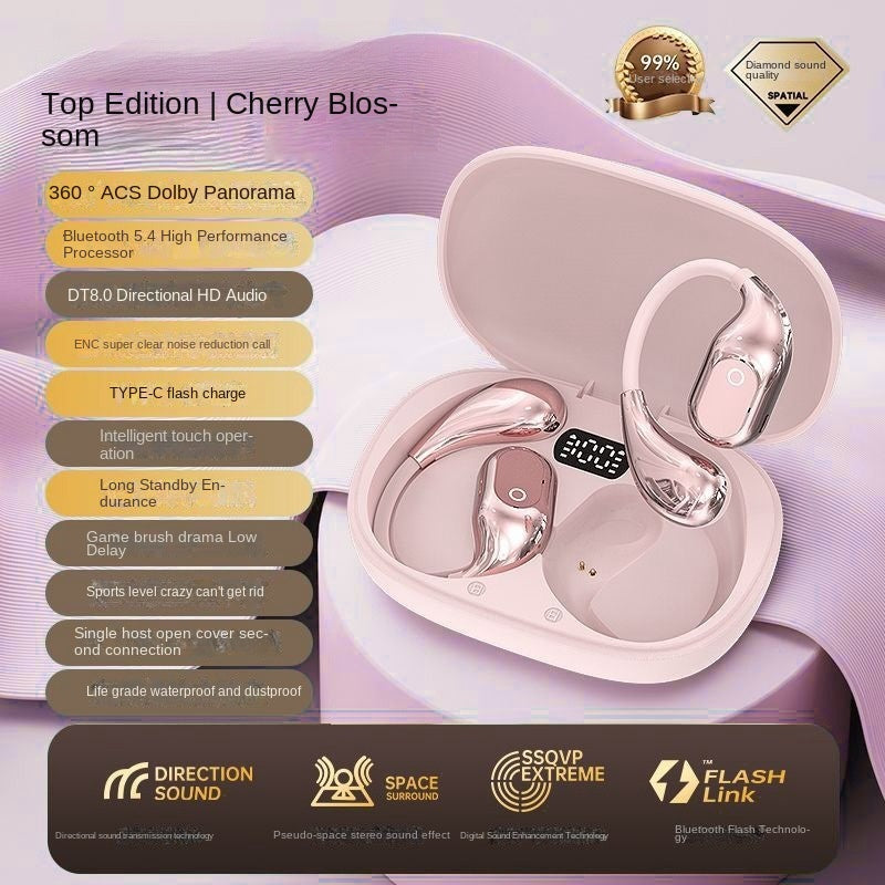 Hang Ear Bluetooth Headphones Wireless Earless Headphones with Long Standby Time High Sound Quality and High Quality