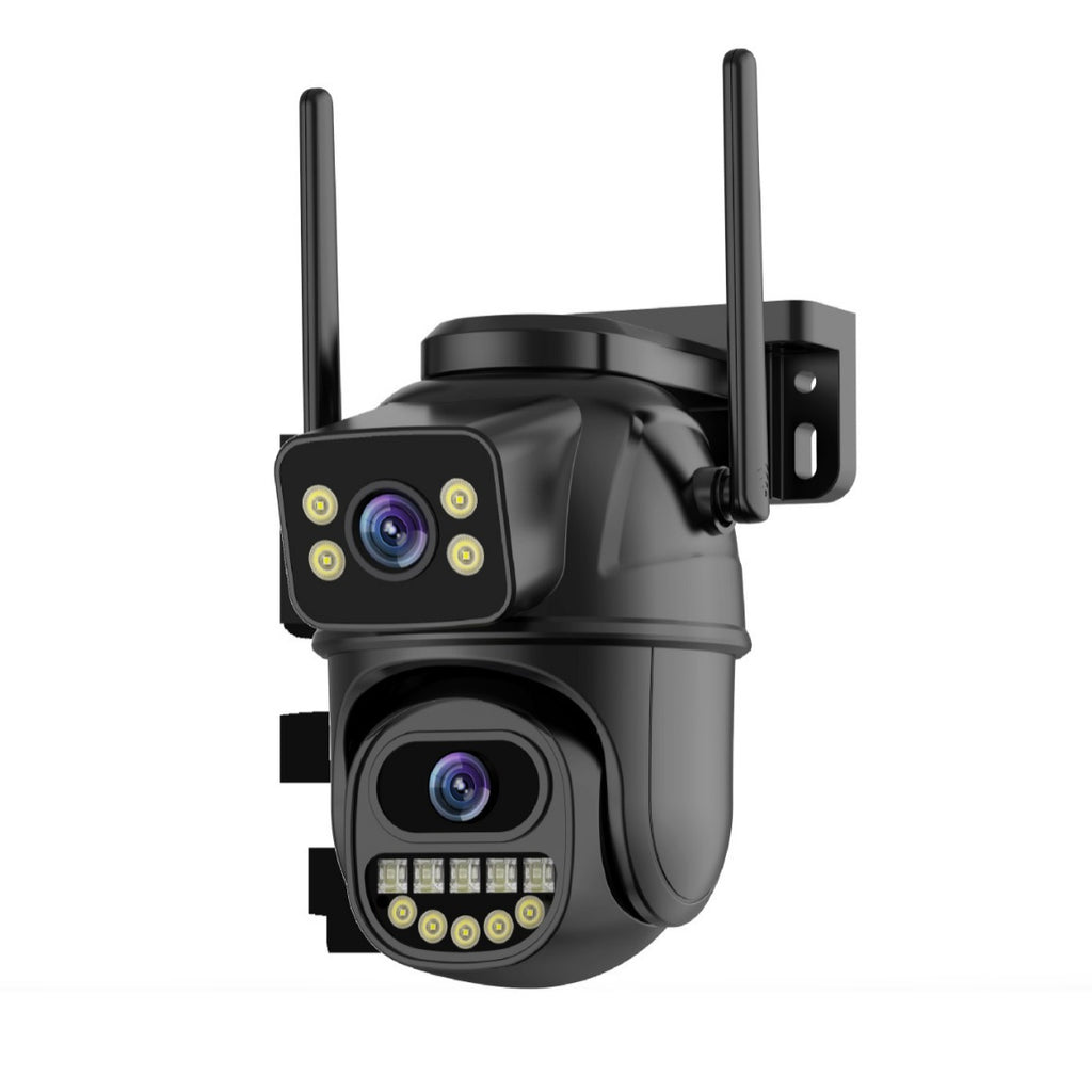 Dual screen wireless 360 degree mobile remote outdoor WiFi camera monitoring